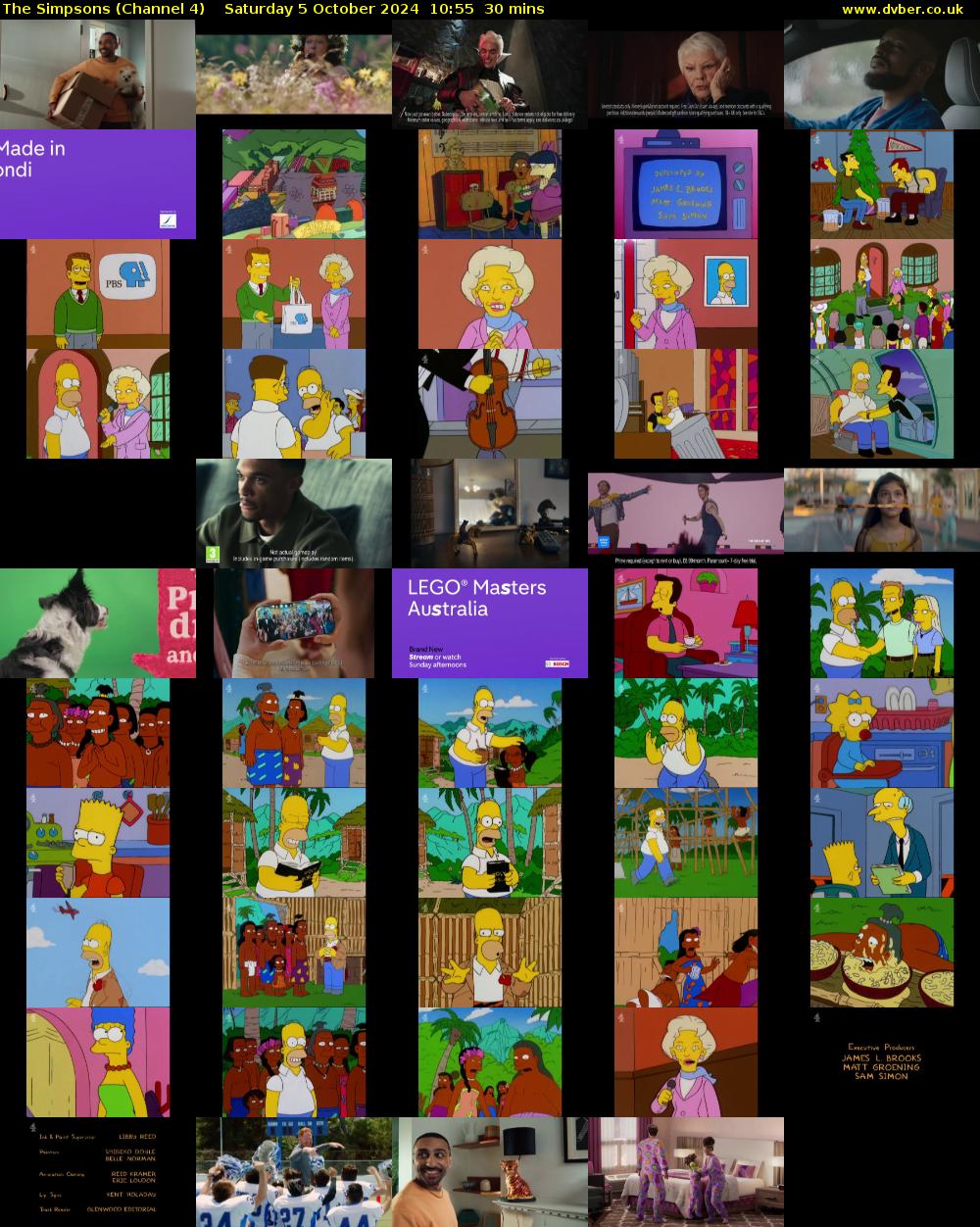 The Simpsons (Channel 4) Saturday 5 October 2024 10:55 - 11:25