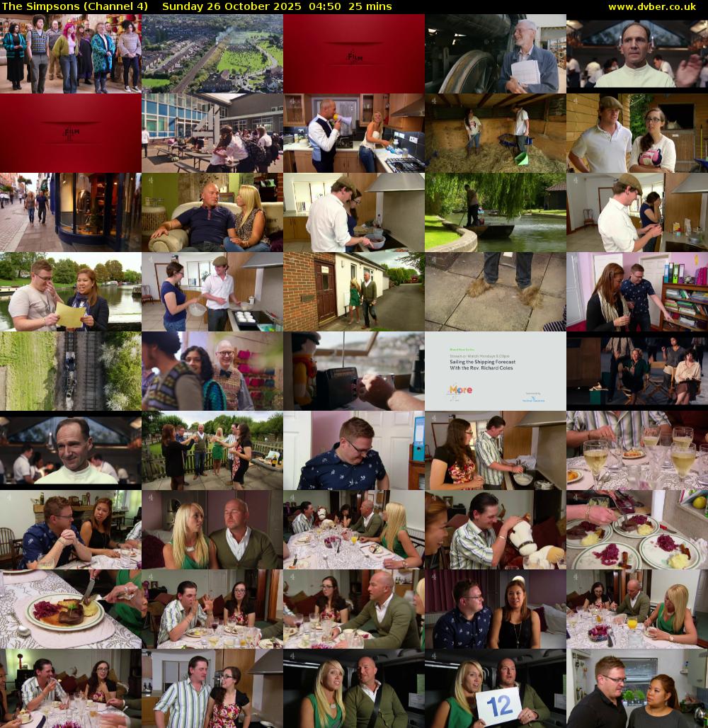 The Simpsons (Channel 4) Sunday 26 October 2025 04:50 - 05:15