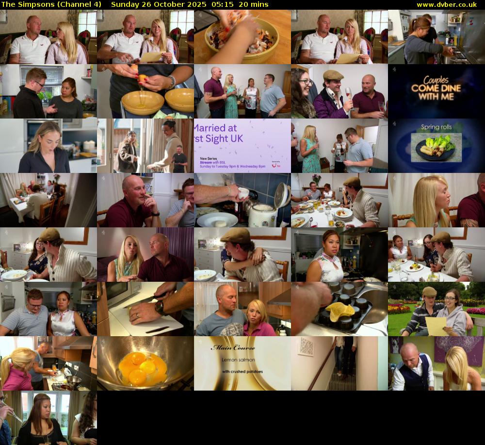 The Simpsons (Channel 4) Sunday 26 October 2025 05:15 - 05:35