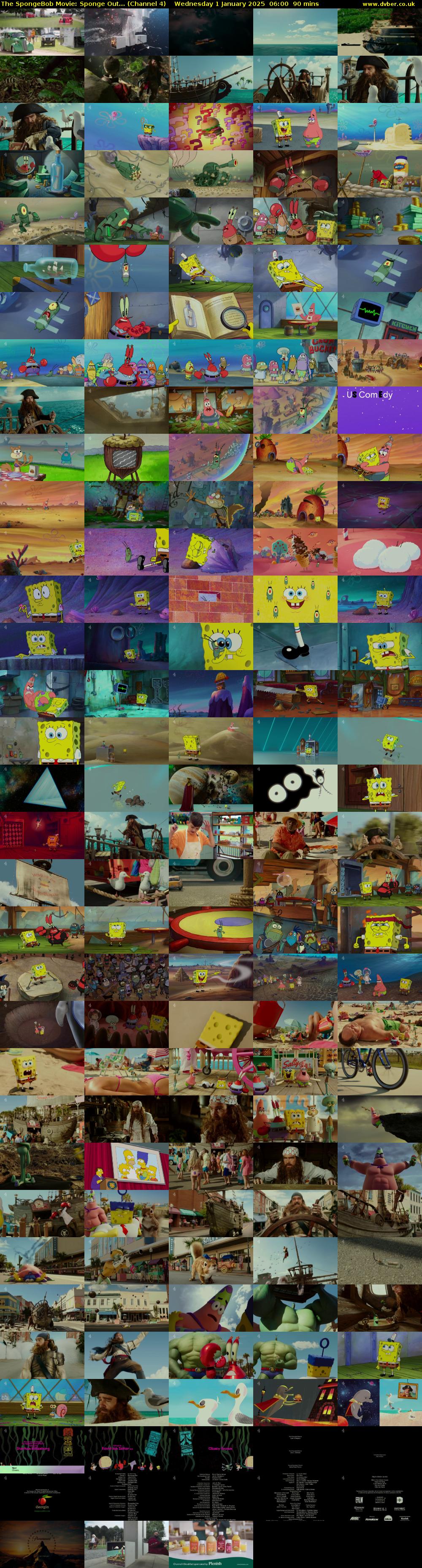 The SpongeBob Movie: Sponge Out... (Channel 4) Wednesday 1 January 2025 06:00 - 07:30