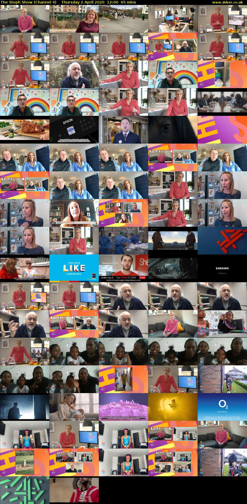 The Steph Show (Channel 4) Thursday 2 April 2020 12:00 - 13:05