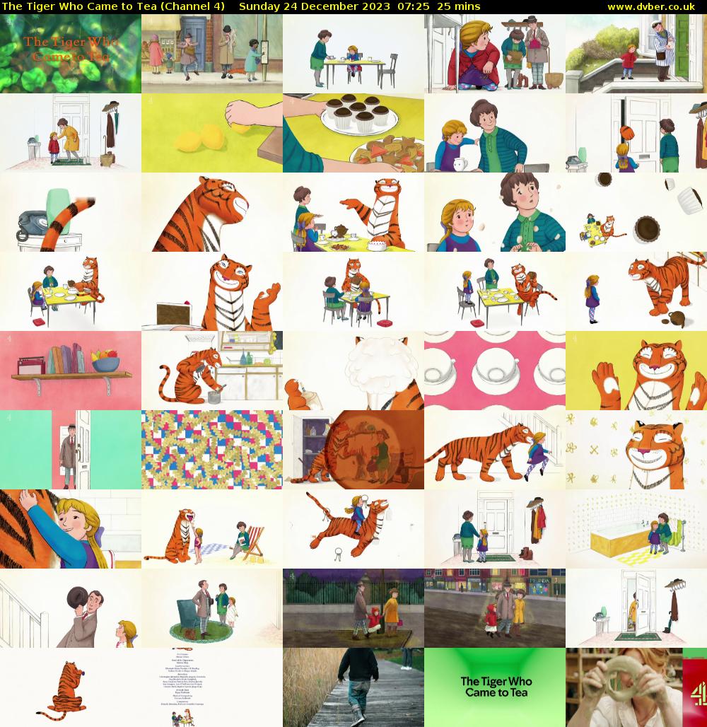 The Tiger Who Came to Tea (Channel 4) Sunday 24 December 2023 07:25 - 07:50