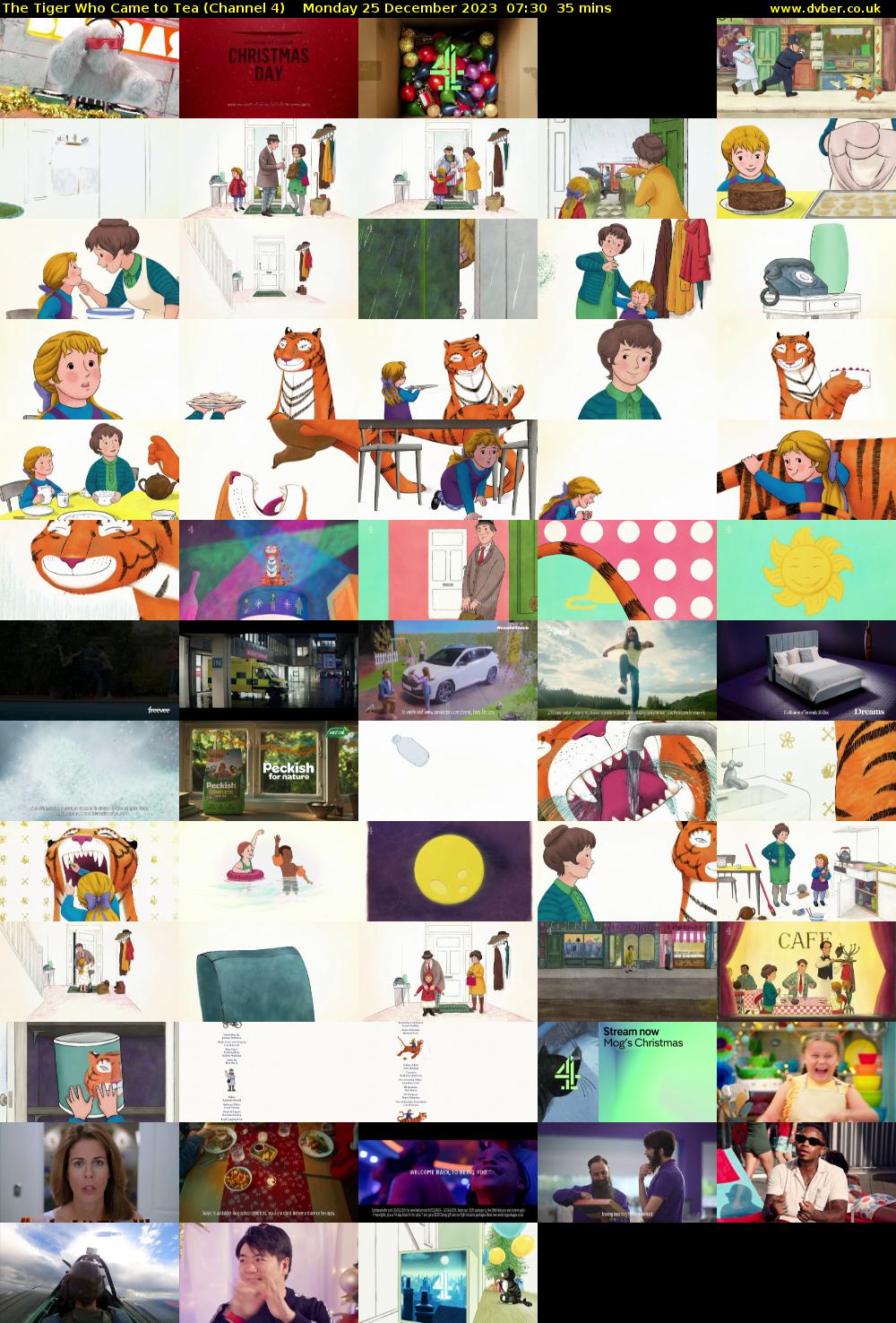 The Tiger Who Came to Tea (Channel 4) Monday 25 December 2023 07:30 - 08:05