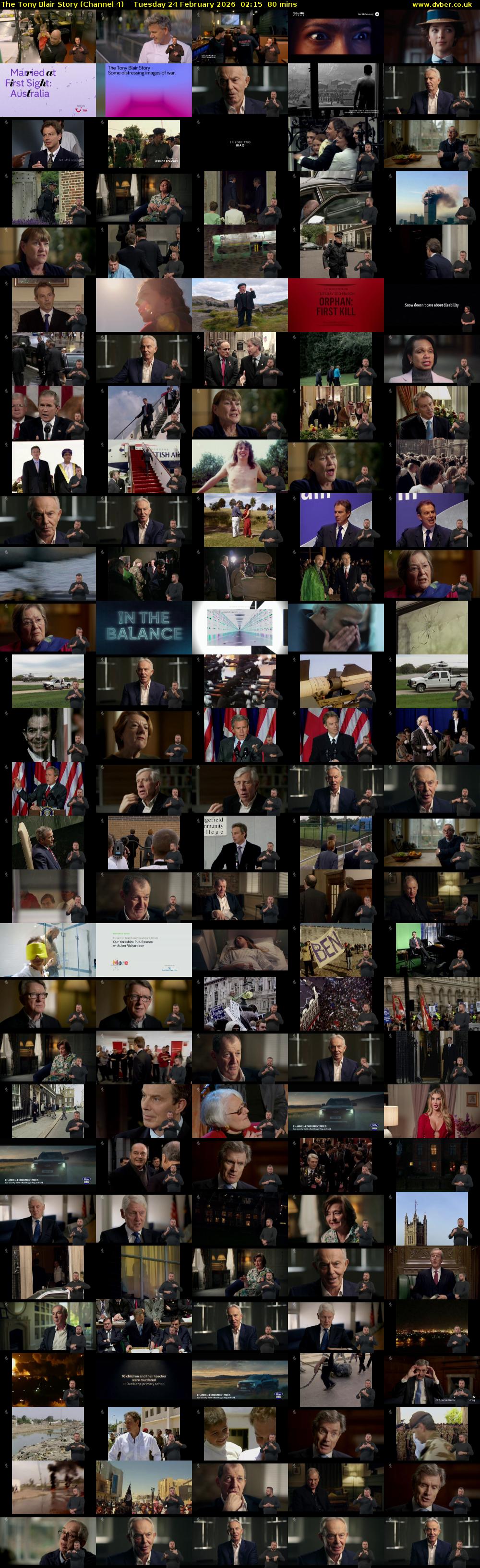 The Tony Blair Story (Channel 4) Tuesday 24 February 2026 02:15 - 03:35