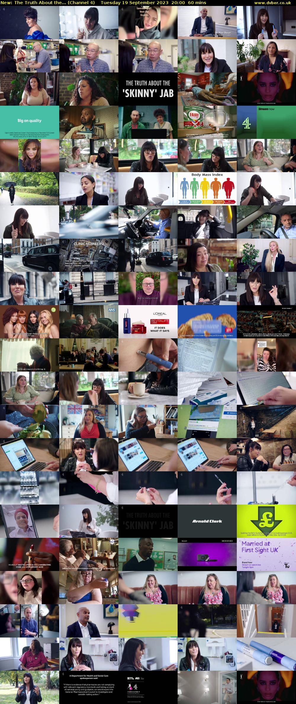 The Truth About the... (Channel 4) Tuesday 19 September 2023 20:00 - 21:00