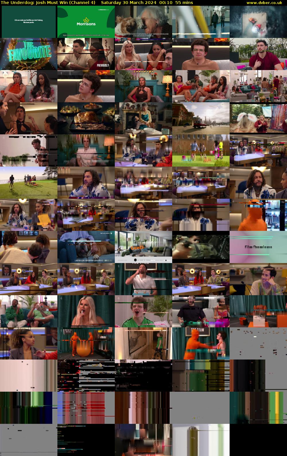 The Underdog: Josh Must Win (Channel 4) Saturday 30 March 2024 00:10 - 01:05