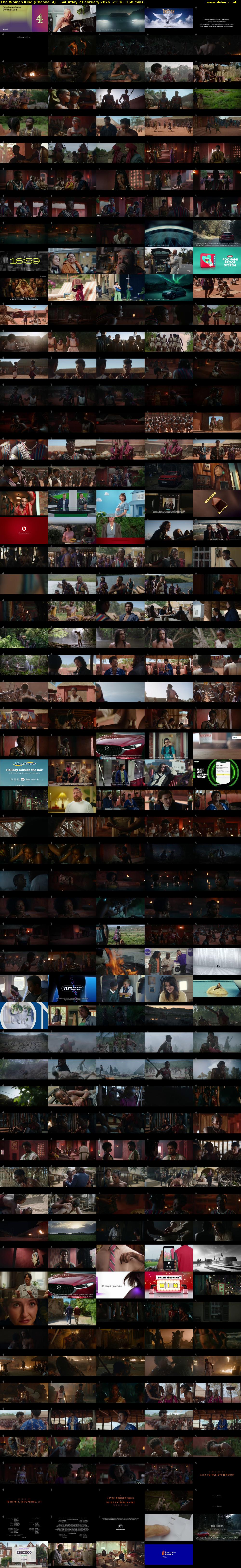 The Woman King (Channel 4) Saturday 7 February 2026 21:30 - 00:10