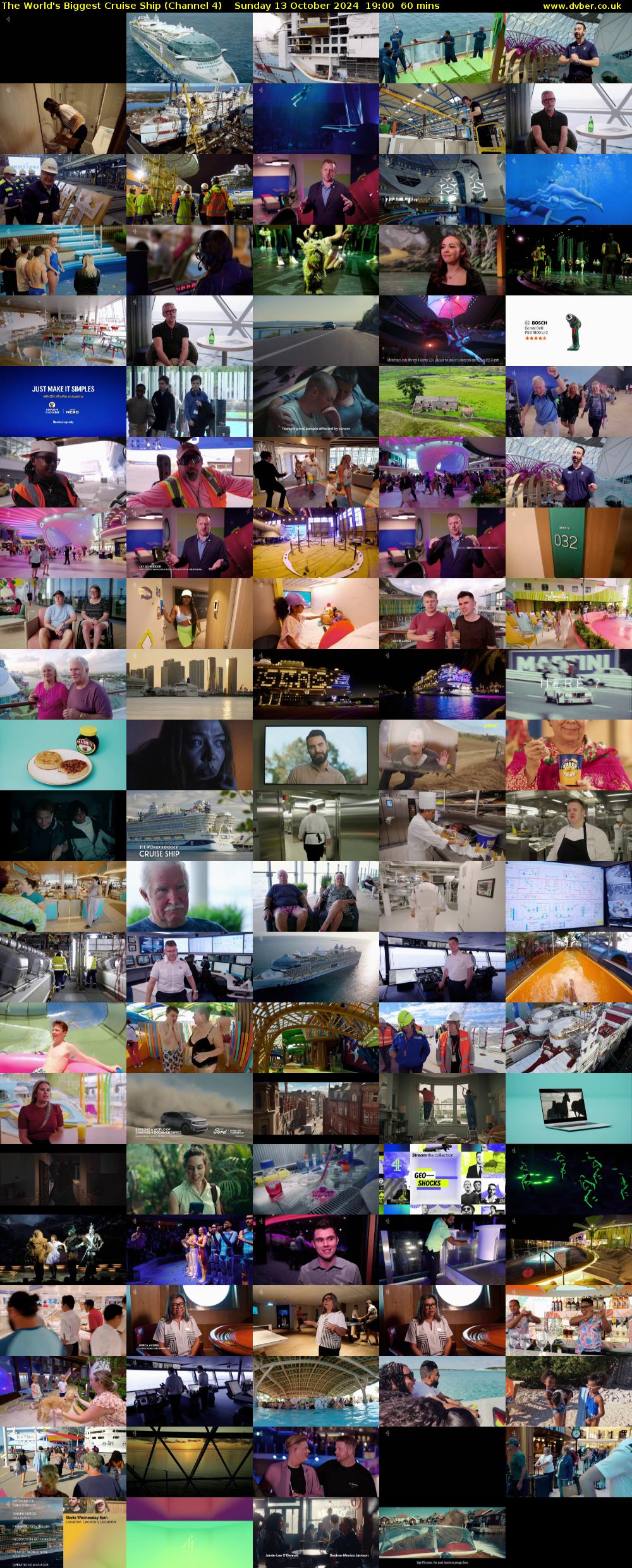 The World's Biggest Cruise Ship (Channel 4) Sunday 13 October 2024 19:00 - 20:00