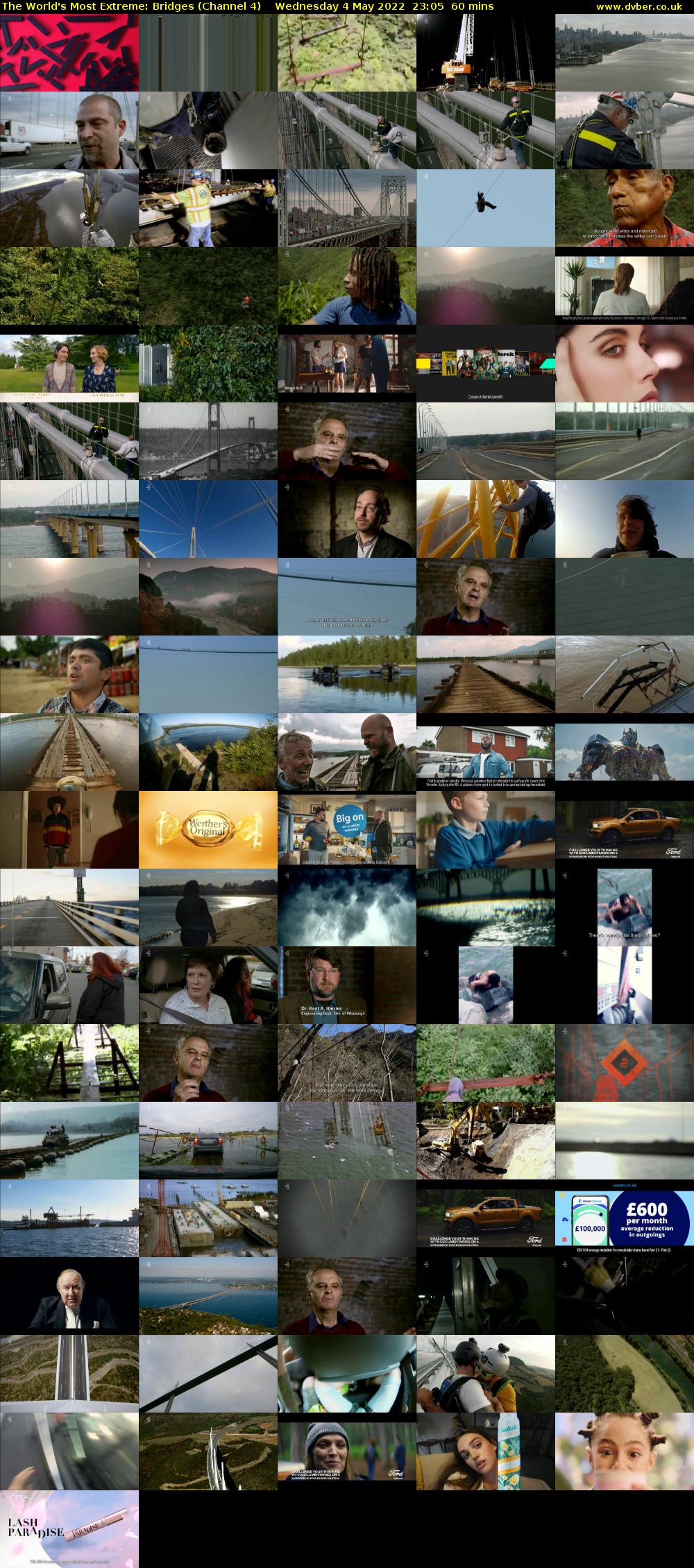 The World's Most Extreme: Bridges (Channel 4) Wednesday 4 May 2022 23:05 - 00:05