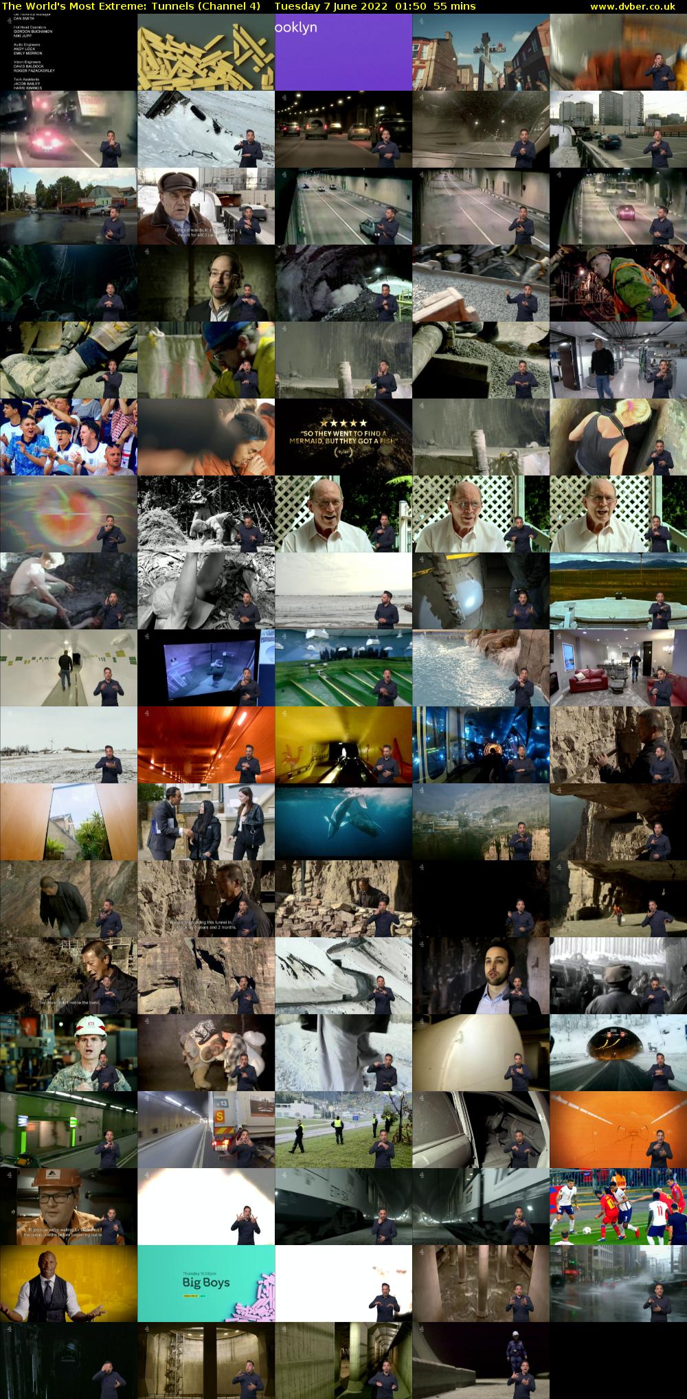The World's Most Extreme: Tunnels (Channel 4) Tuesday 7 June 2022 01:50 - 02:45