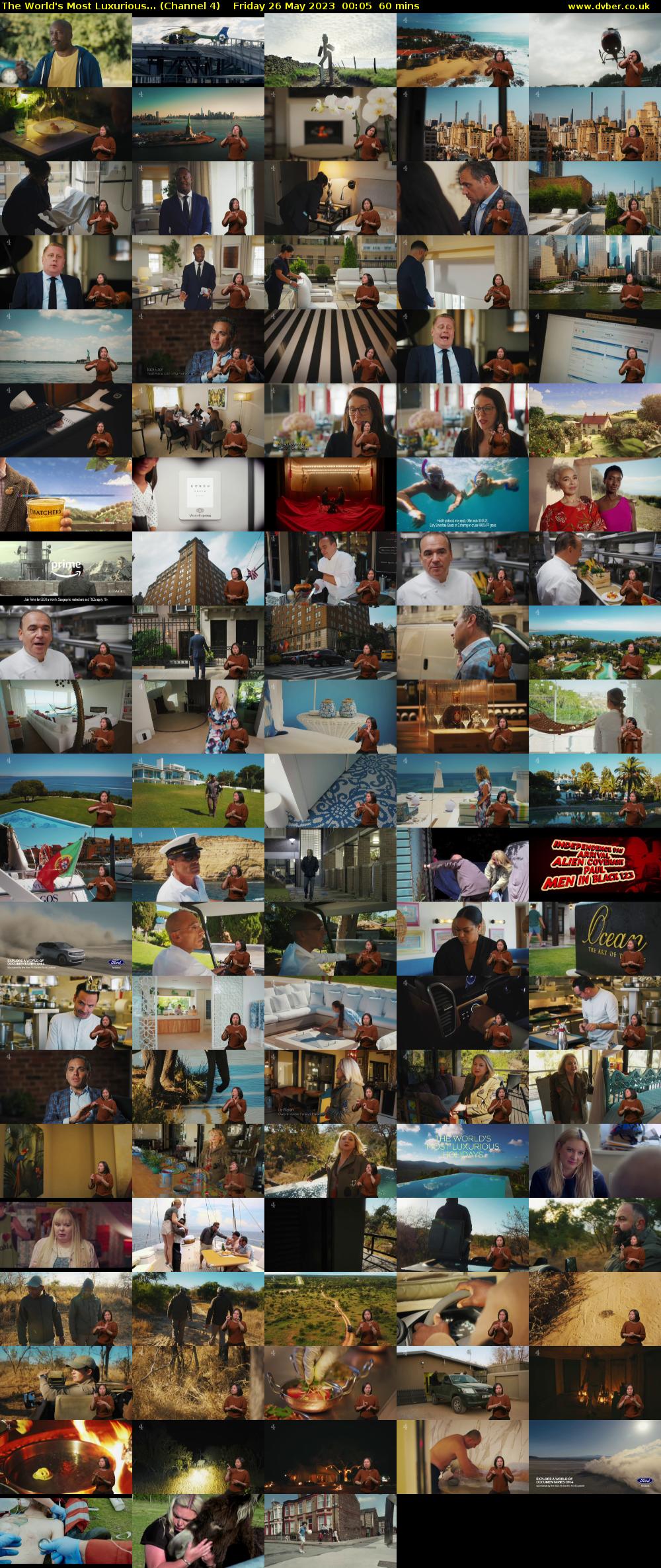 The World's Most Luxurious... (Channel 4) Friday 26 May 2023 00:05 - 01:05