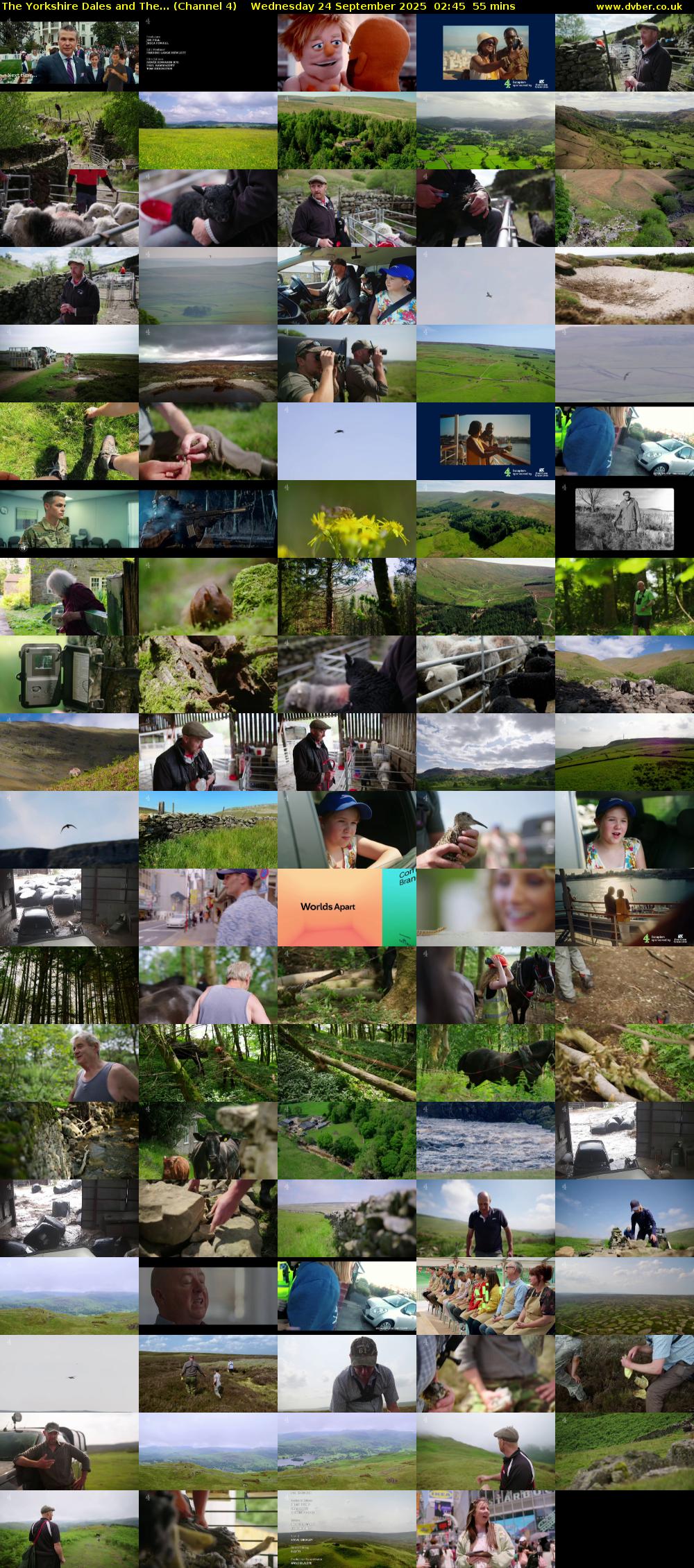The Yorkshire Dales and The... (Channel 4) Wednesday 24 September 2025 02:45 - 03:40