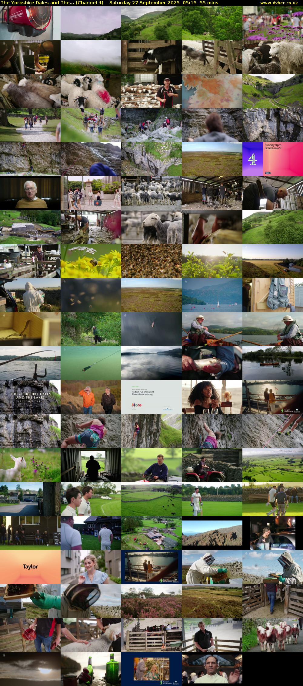 The Yorkshire Dales and The... (Channel 4) Saturday 27 September 2025 05:15 - 06:10