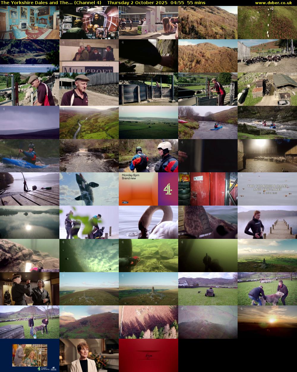 The Yorkshire Dales and The... (Channel 4) Thursday 2 October 2025 04:55 - 05:50