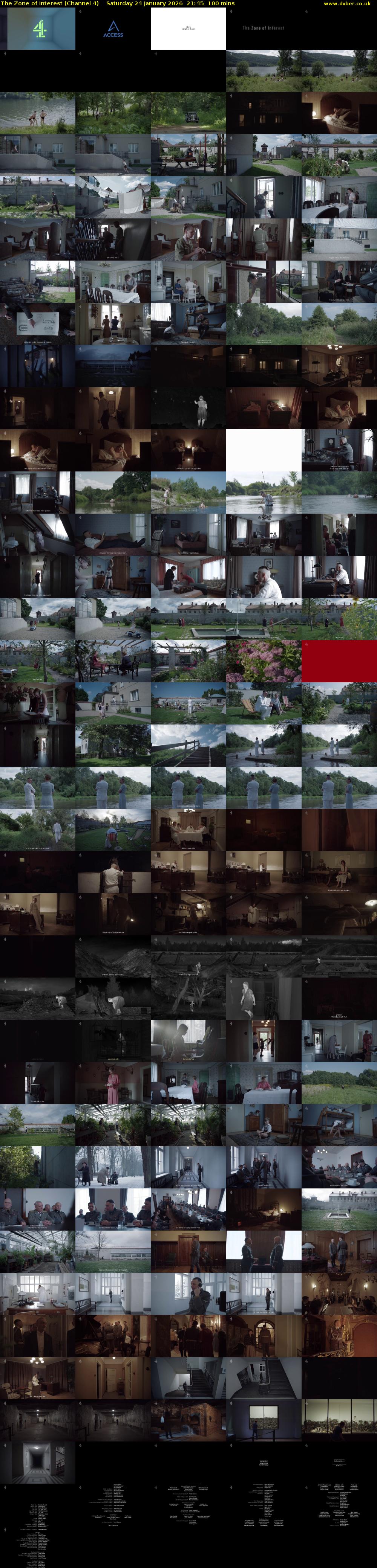The Zone of Interest (Channel 4) Saturday 24 January 2026 21:45 - 23:25