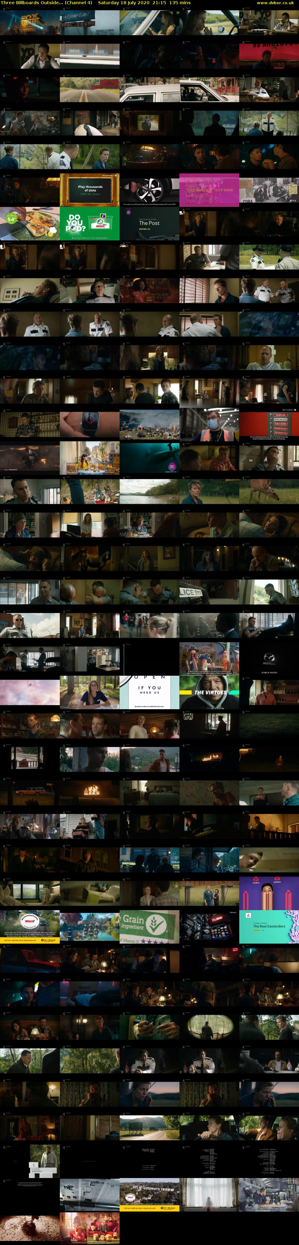 Three Billboards Outside... (Channel 4) Saturday 18 July 2020 21:15 - 23:30