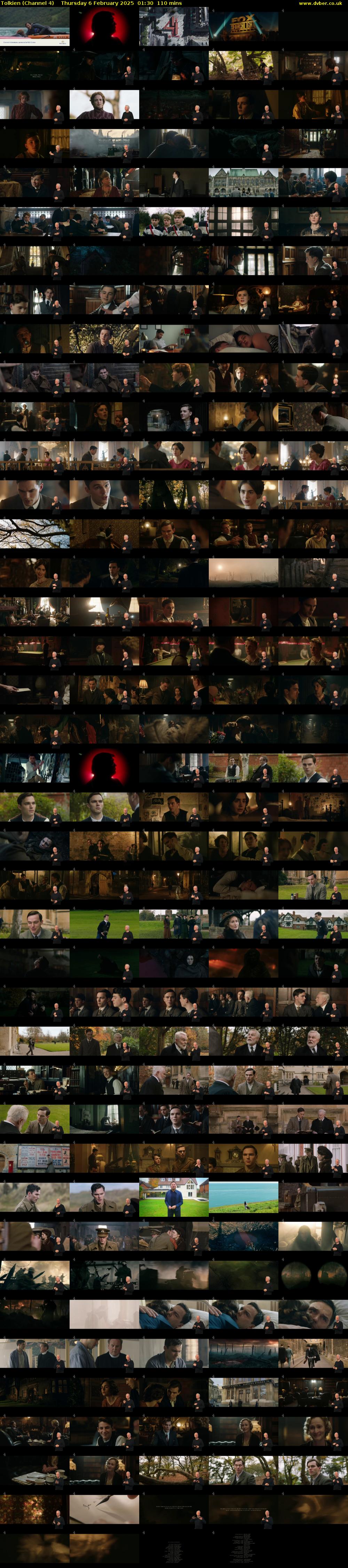 Tolkien (Channel 4) Thursday 6 February 2025 01:30 - 03:20