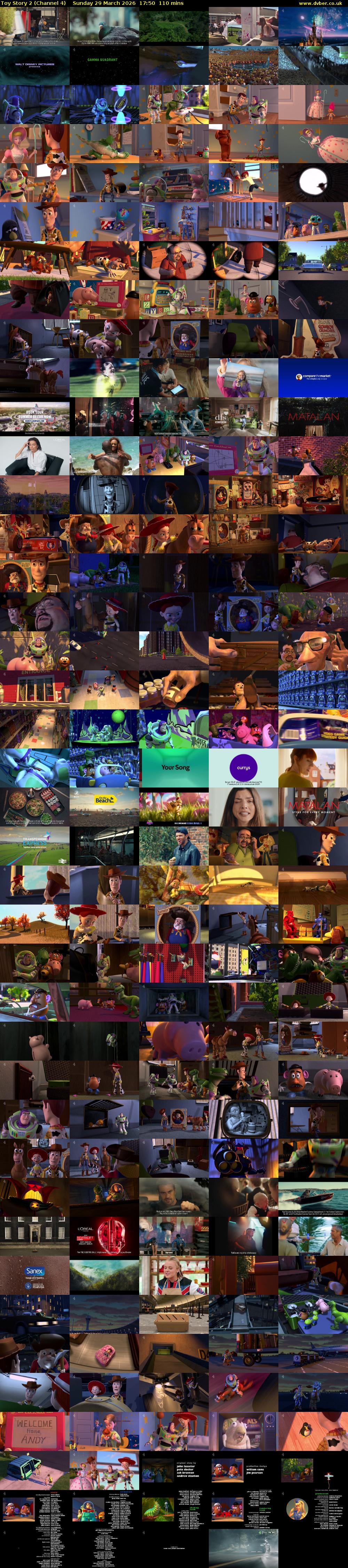 Toy Story 2 (Channel 4) Sunday 29 March 2026 17:50 - 19:40