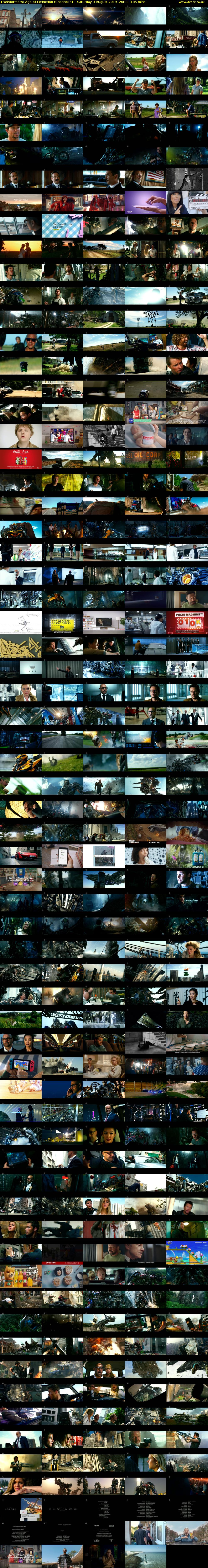 Transformers: Age of Extinction (Channel 4) Saturday 3 August 2019 20:00 - 23:05