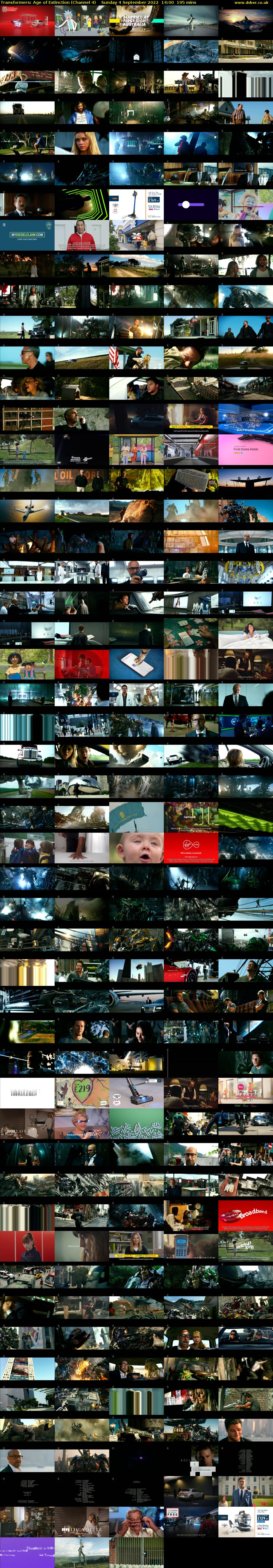 Transformers: Age of Extinction (Channel 4) Sunday 4 September 2022 14:00 - 17:15