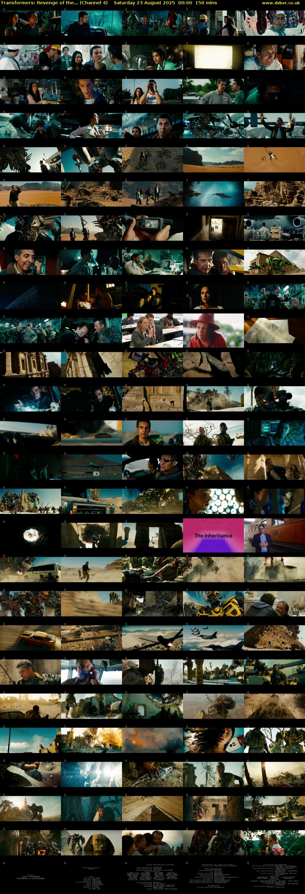 Transformers: Revenge of the... (Channel 4) Saturday 23 August 2025 00:00 - 02:30
