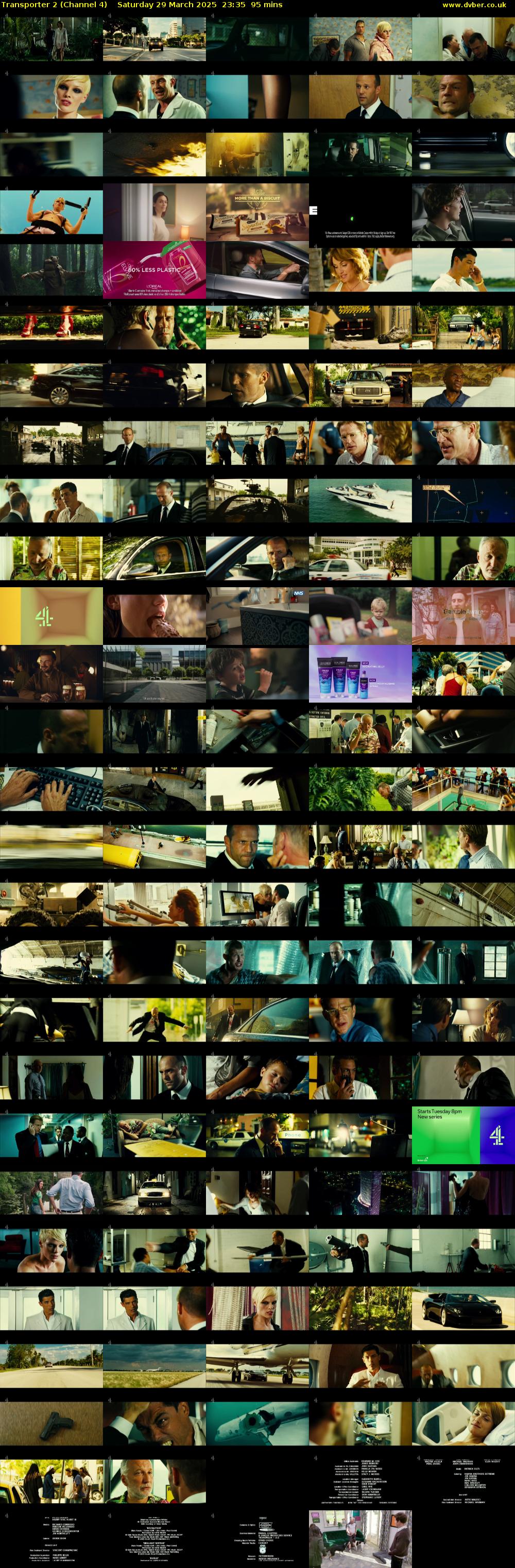 Transporter 2 (Channel 4) Saturday 29 March 2025 23:35 - 02:10