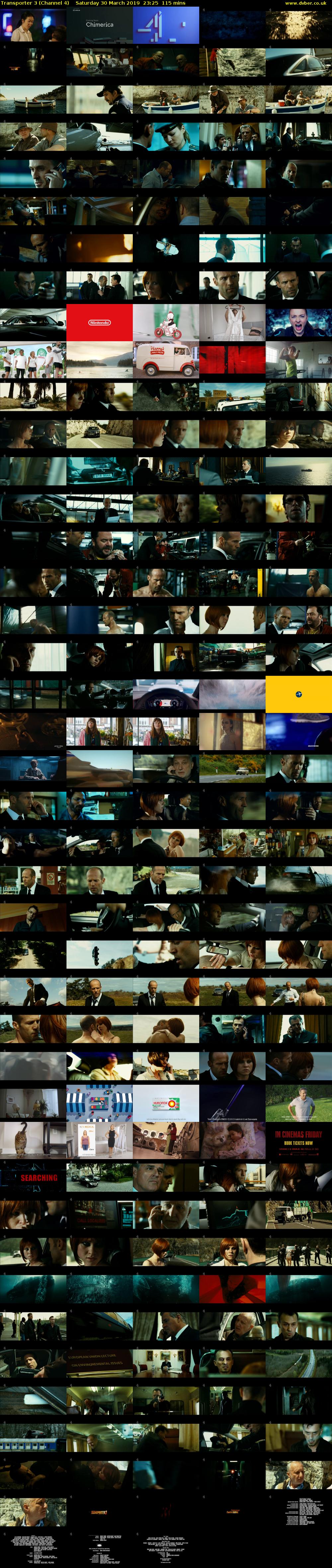 Transporter 3 (Channel 4) Saturday 30 March 2019 23:25 - 02:20