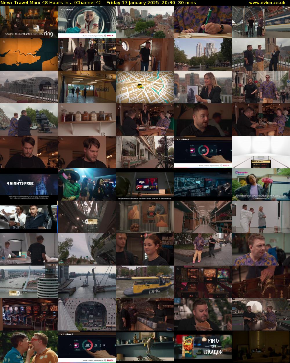 Travel Man: 48 Hours in... (Channel 4) Friday 17 January 2025 20:30 - 21:00