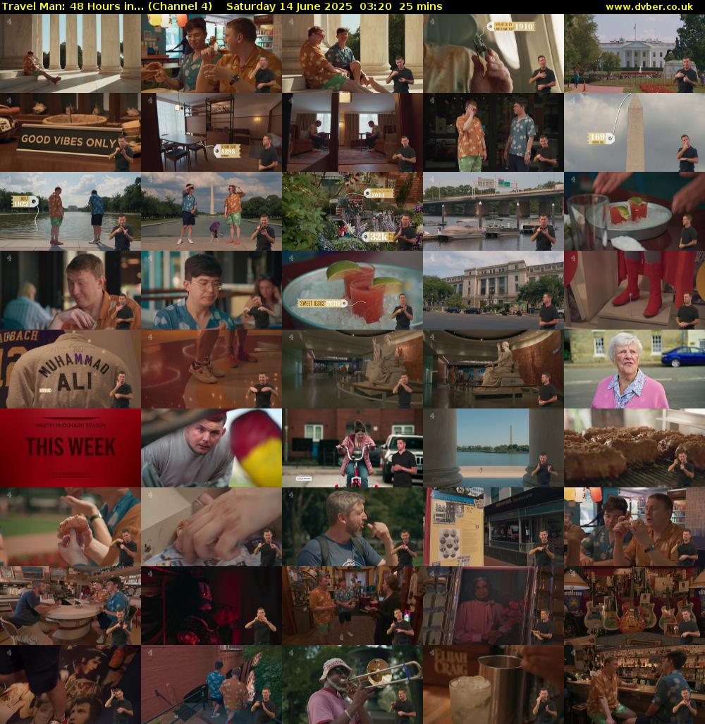 Travel Man: 48 Hours in... (Channel 4) Saturday 14 June 2025 03:20 - 03:45