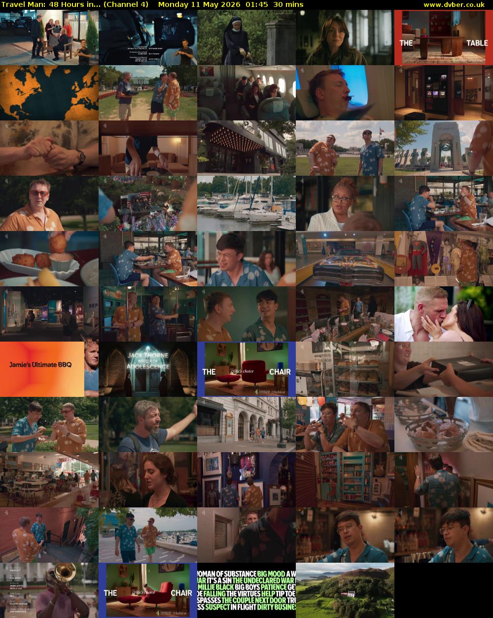 Travel Man: 48 Hours in... (Channel 4) Monday 11 May 2026 01:45 - 02:15