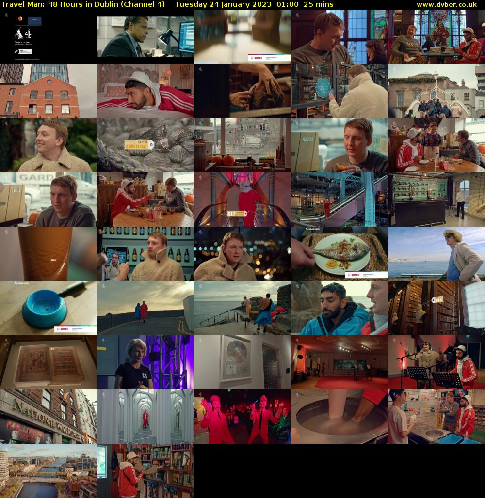Travel Man: 48 Hours in Dublin (Channel 4) Tuesday 24 January 2023 01:00 - 01:25