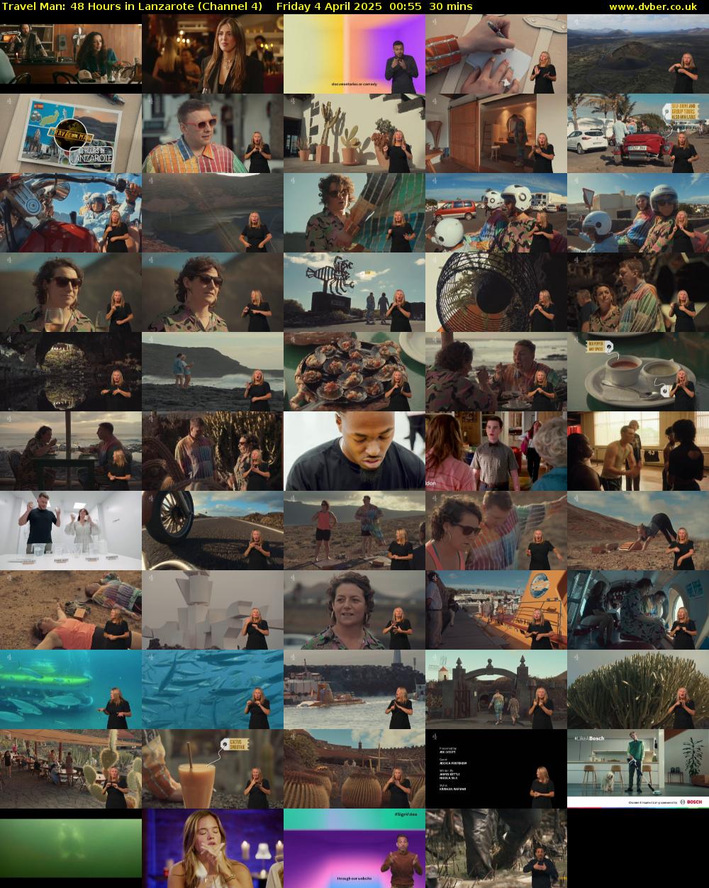 Travel Man: 48 Hours in Lanzarote (Channel 4) Friday 4 April 2025 00:55 - 01:25
