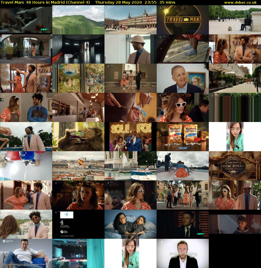 Travel Man: 48 Hours in Madrid (Channel 4) Thursday 28 May 2020 23:55 - 00:30