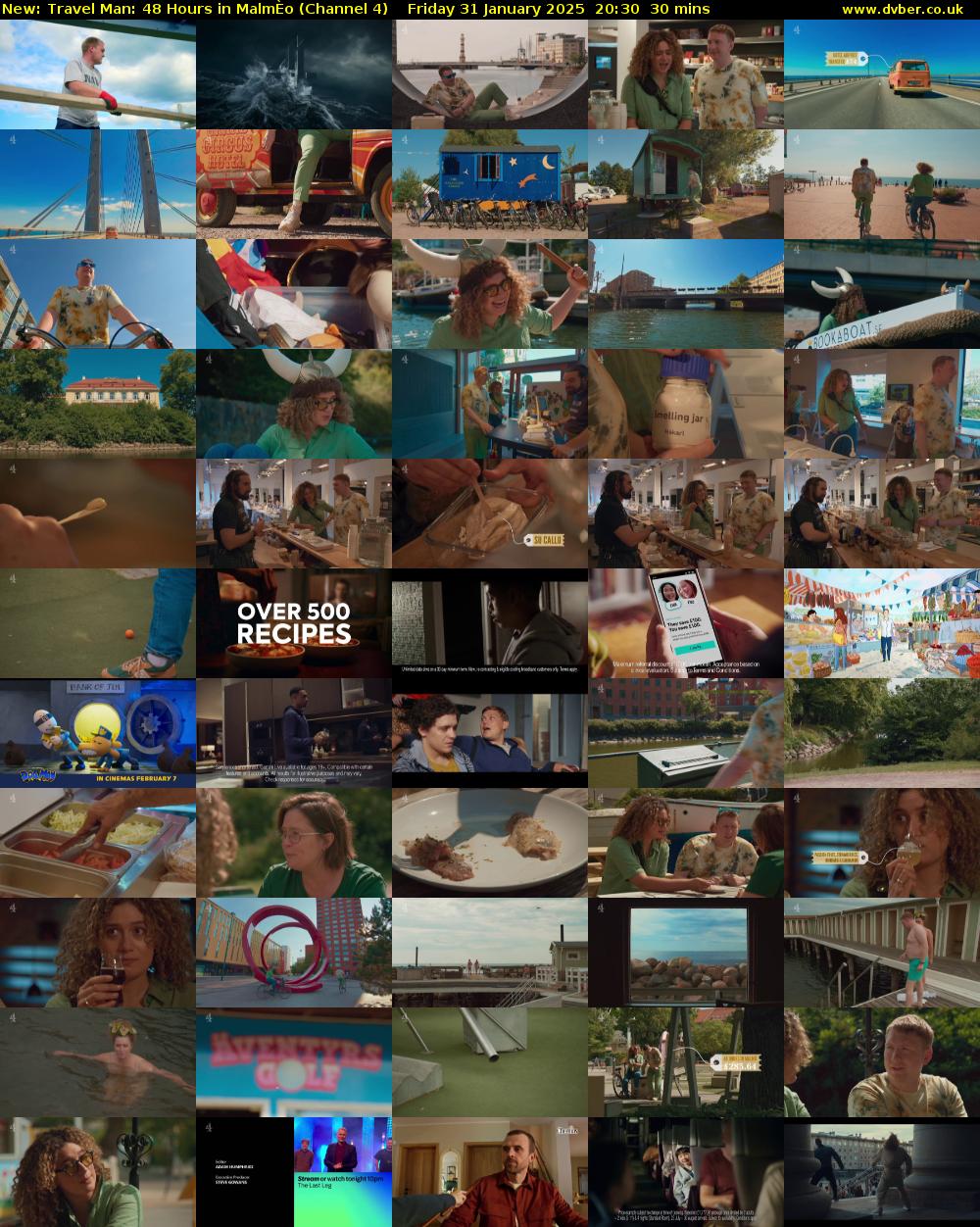 Travel Man: 48 Hours in MalmÈo (Channel 4) Friday 31 January 2025 20:30 - 21:00