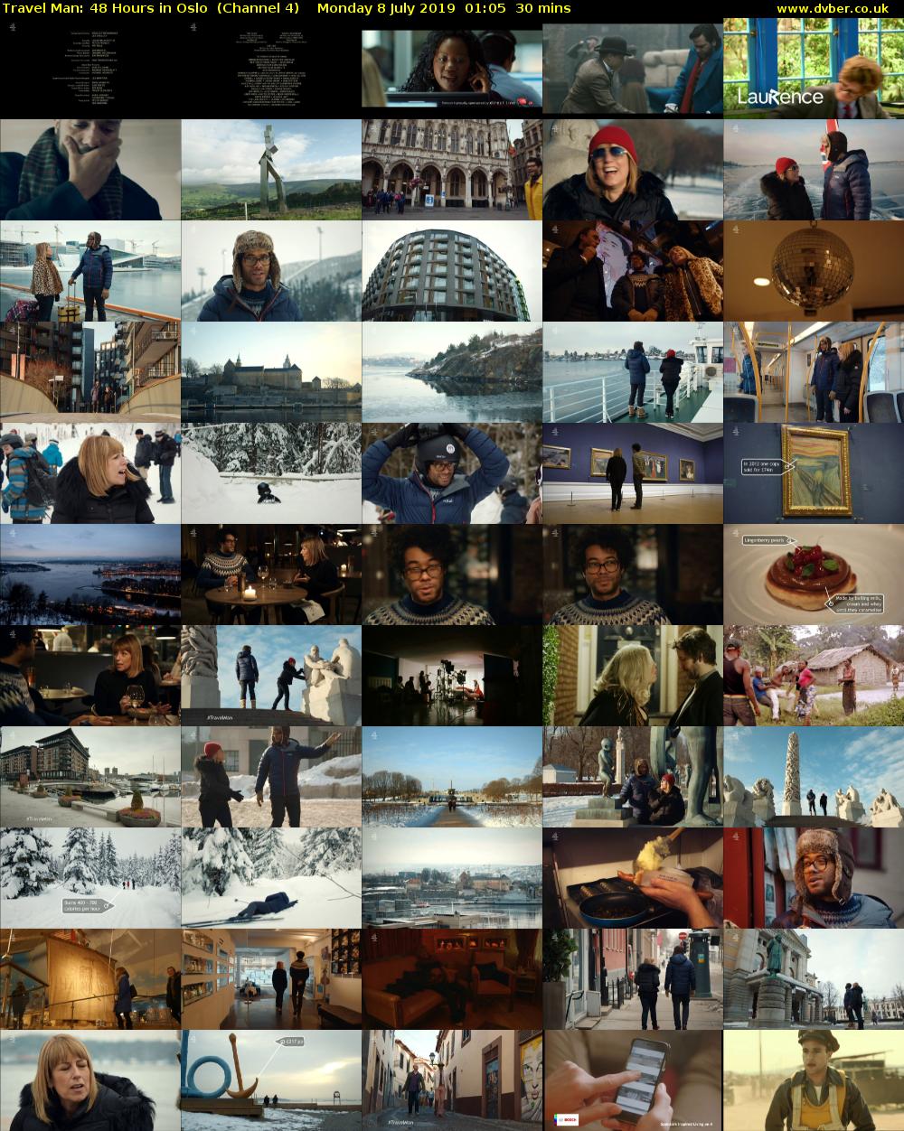 Travel Man: 48 Hours in Oslo  (Channel 4) Monday 8 July 2019 01:05 - 01:35