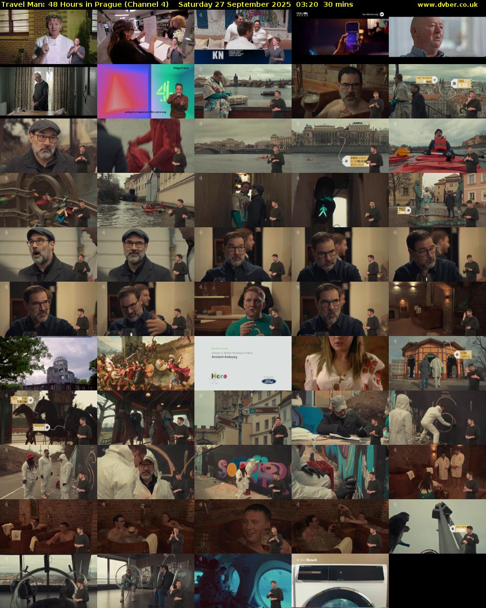 Travel Man: 48 Hours in Prague (Channel 4) Saturday 27 September 2025 03:20 - 03:50