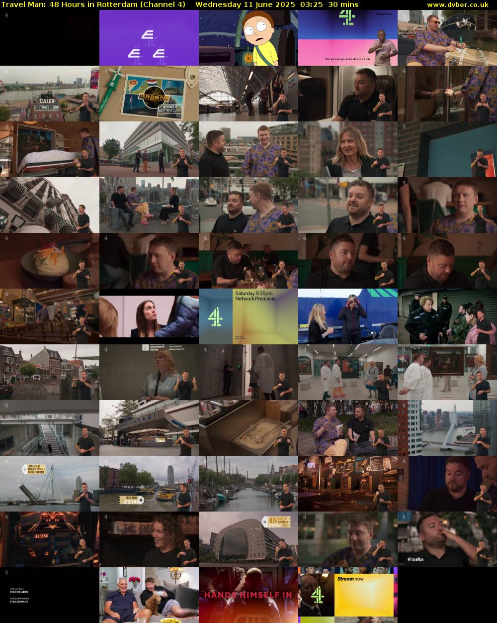 Travel Man: 48 Hours in Rotterdam (Channel 4) Wednesday 11 June 2025 03:25 - 03:55