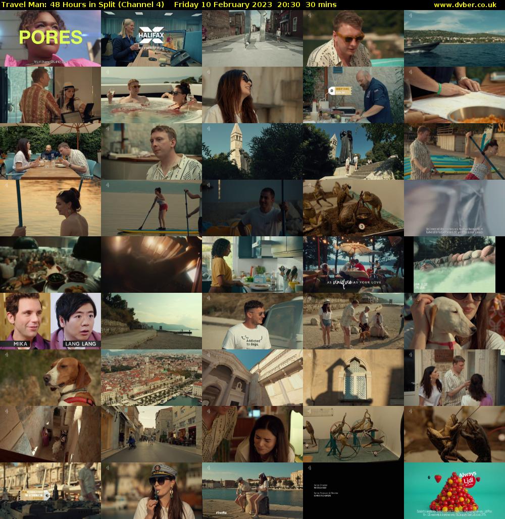 Travel Man: 48 Hours in Split (Channel 4) Friday 10 February 2023 20:30 - 21:00