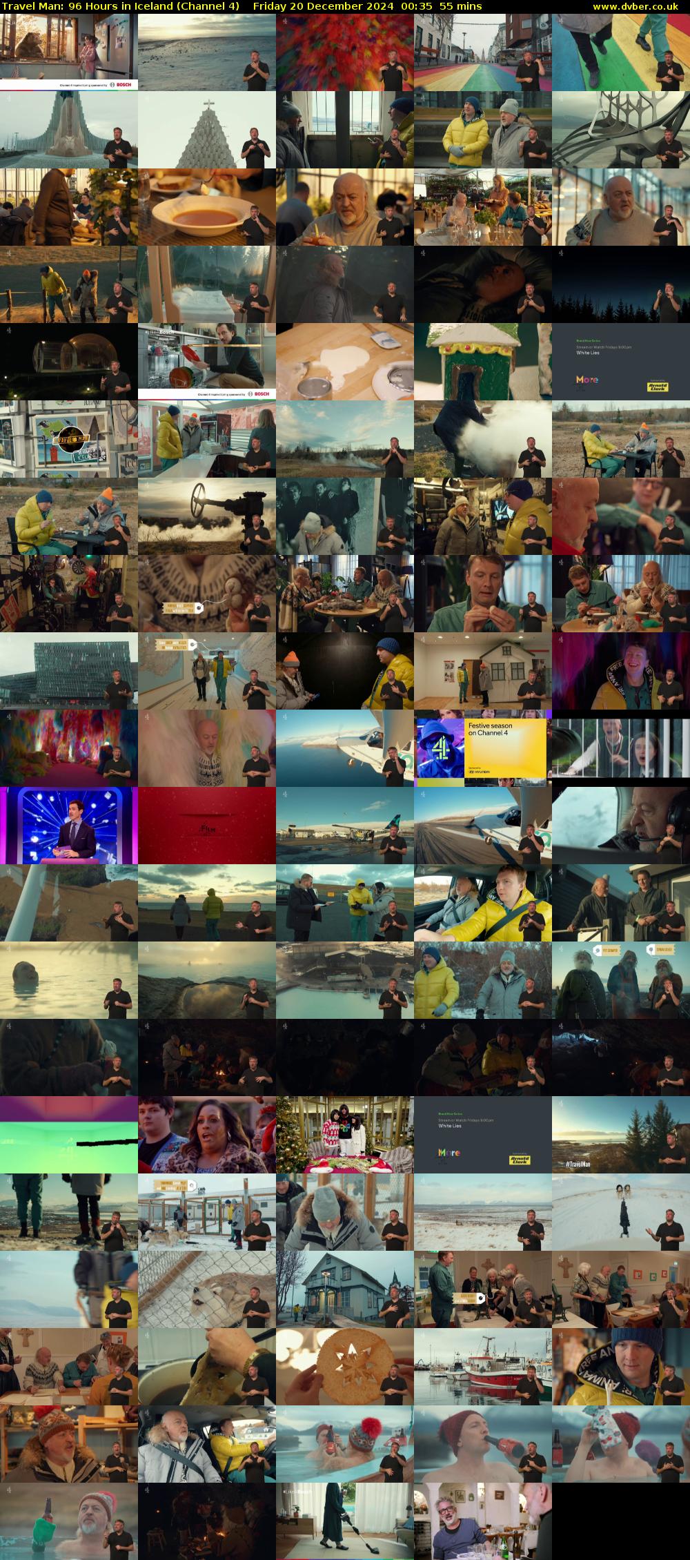 Travel Man: 96 Hours in Iceland (Channel 4) Friday 20 December 2024 00:35 - 01:30