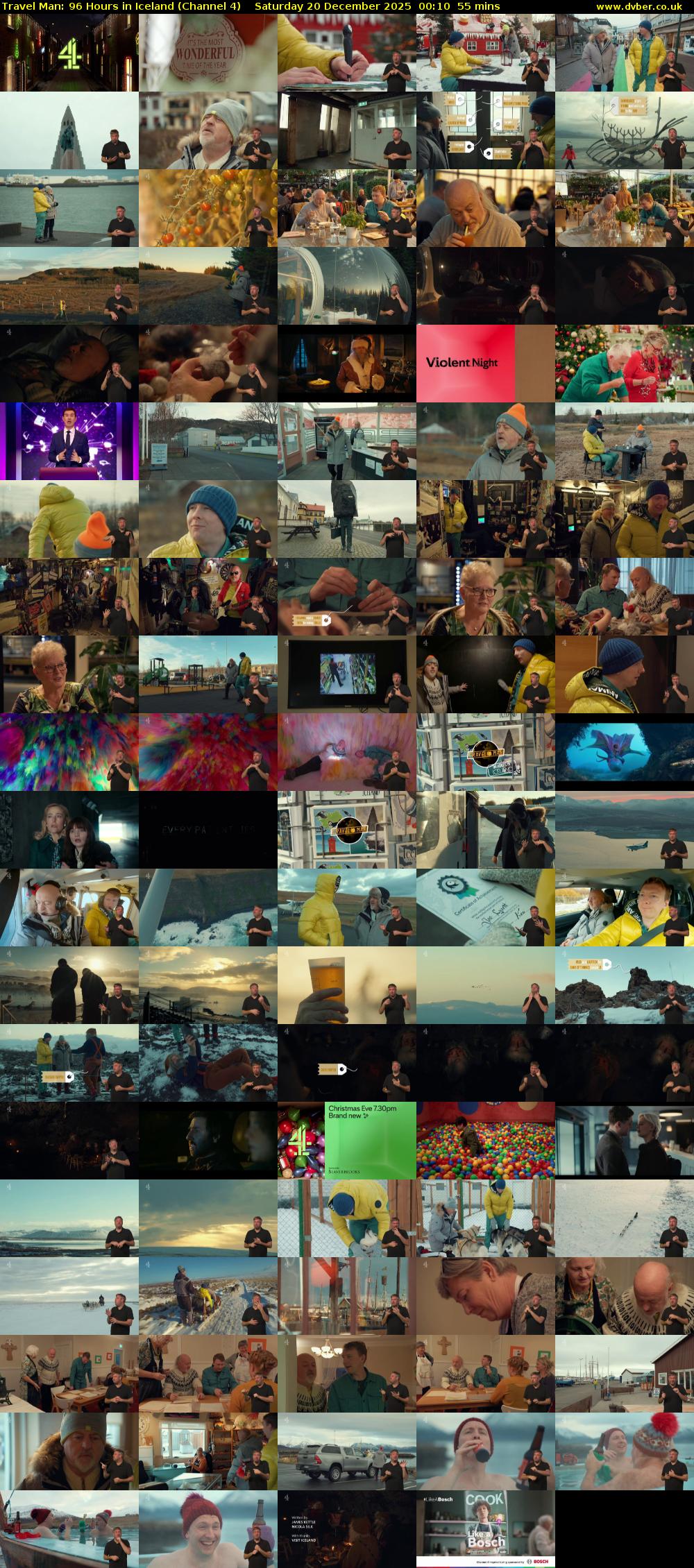 Travel Man: 96 Hours in Iceland (Channel 4) Saturday 20 December 2025 00:10 - 01:05