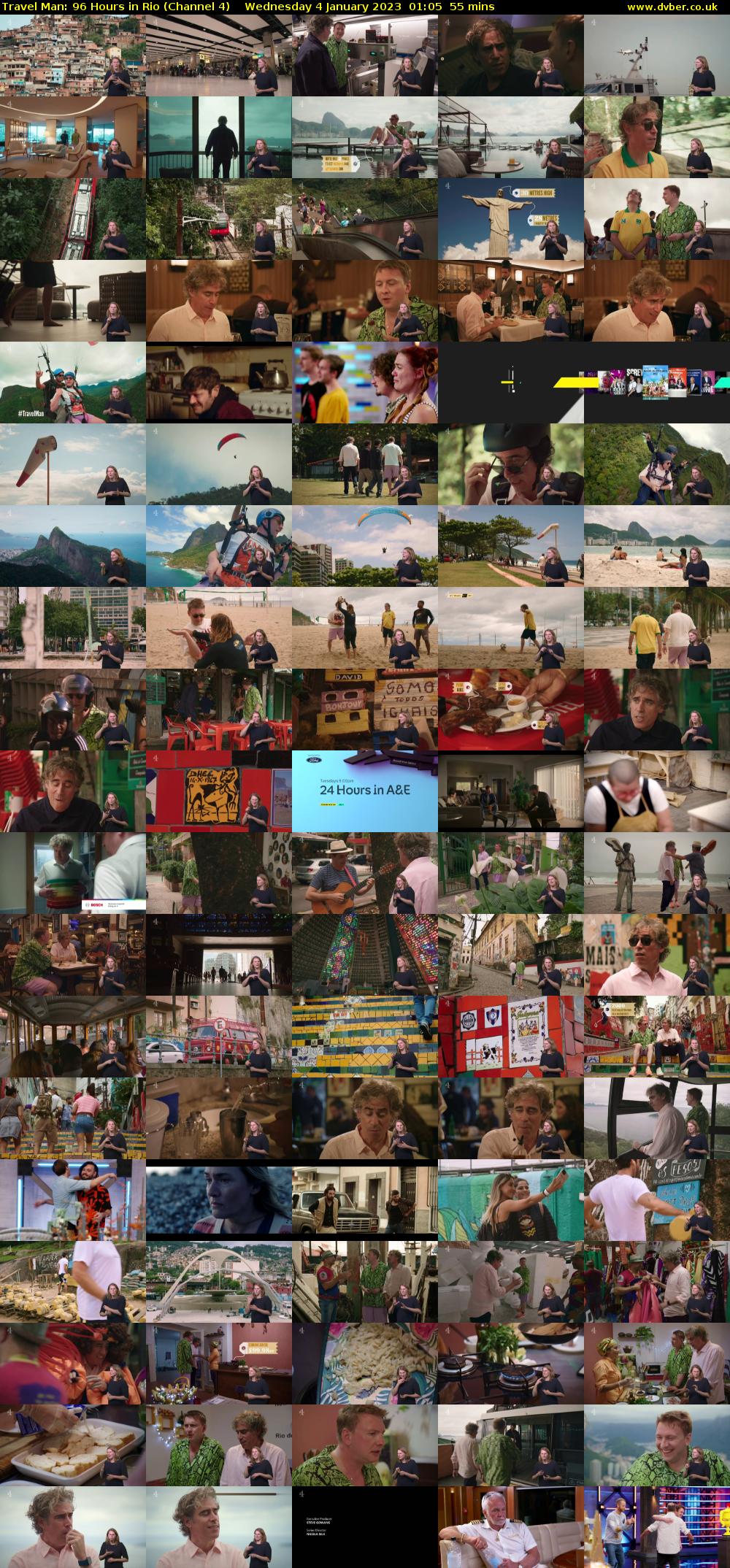 Travel Man: 96 Hours in Rio (Channel 4) Wednesday 4 January 2023 01:05 - 02:00