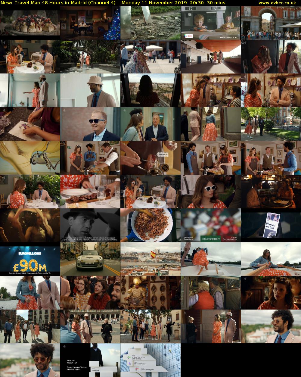 Travel Man 48 Hours in Madrid (Channel 4) Monday 11 November 2019 20:30 - 21:00