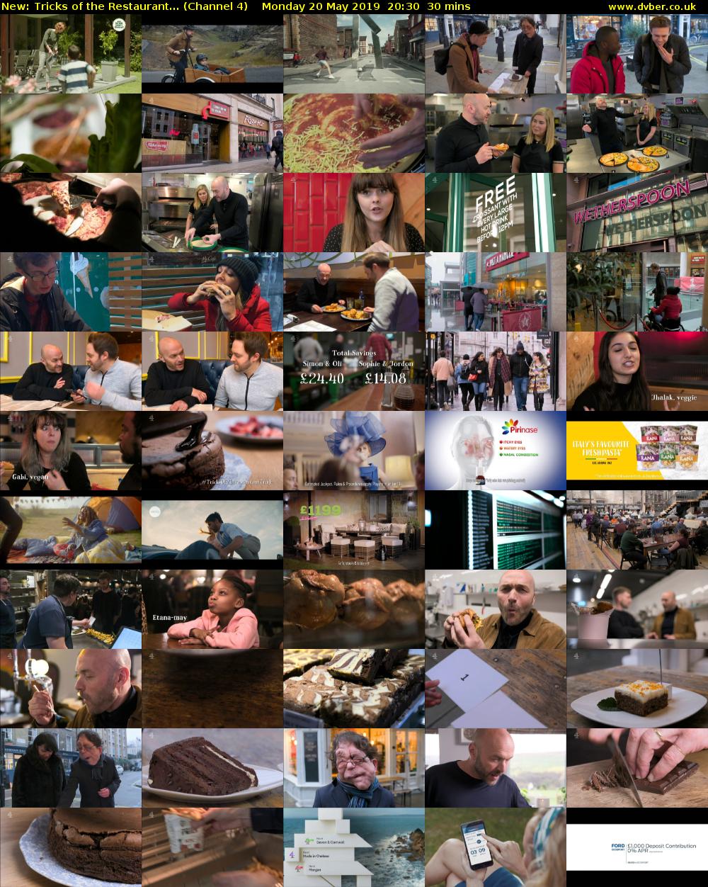 Tricks of the Restaurant... (Channel 4) Monday 20 May 2019 20:30 - 21:00