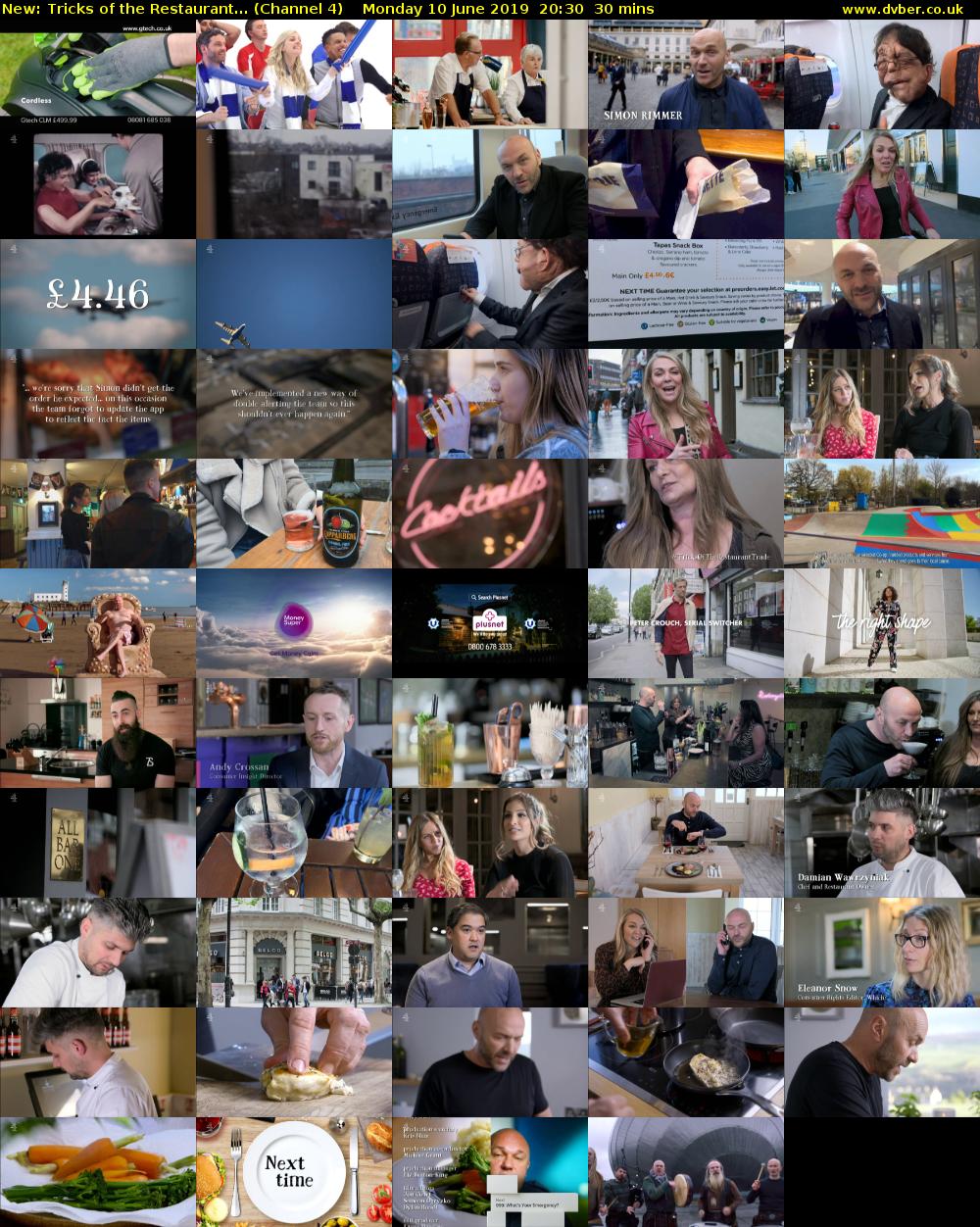 Tricks of the Restaurant... (Channel 4) Monday 10 June 2019 20:30 - 21:00