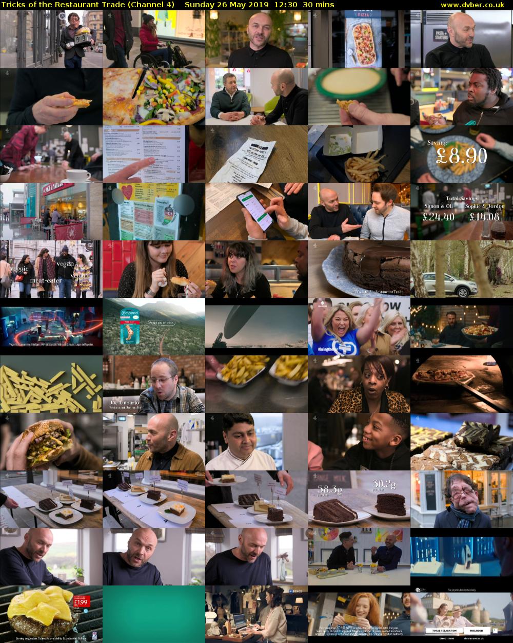 Tricks of the Restaurant Trade (Channel 4) Sunday 26 May 2019 12:30 - 13:00
