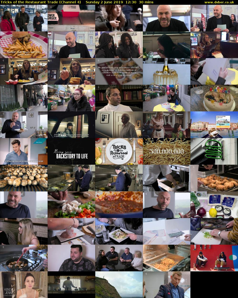 Tricks of the Restaurant Trade (Channel 4) Sunday 2 June 2019 12:30 - 13:00