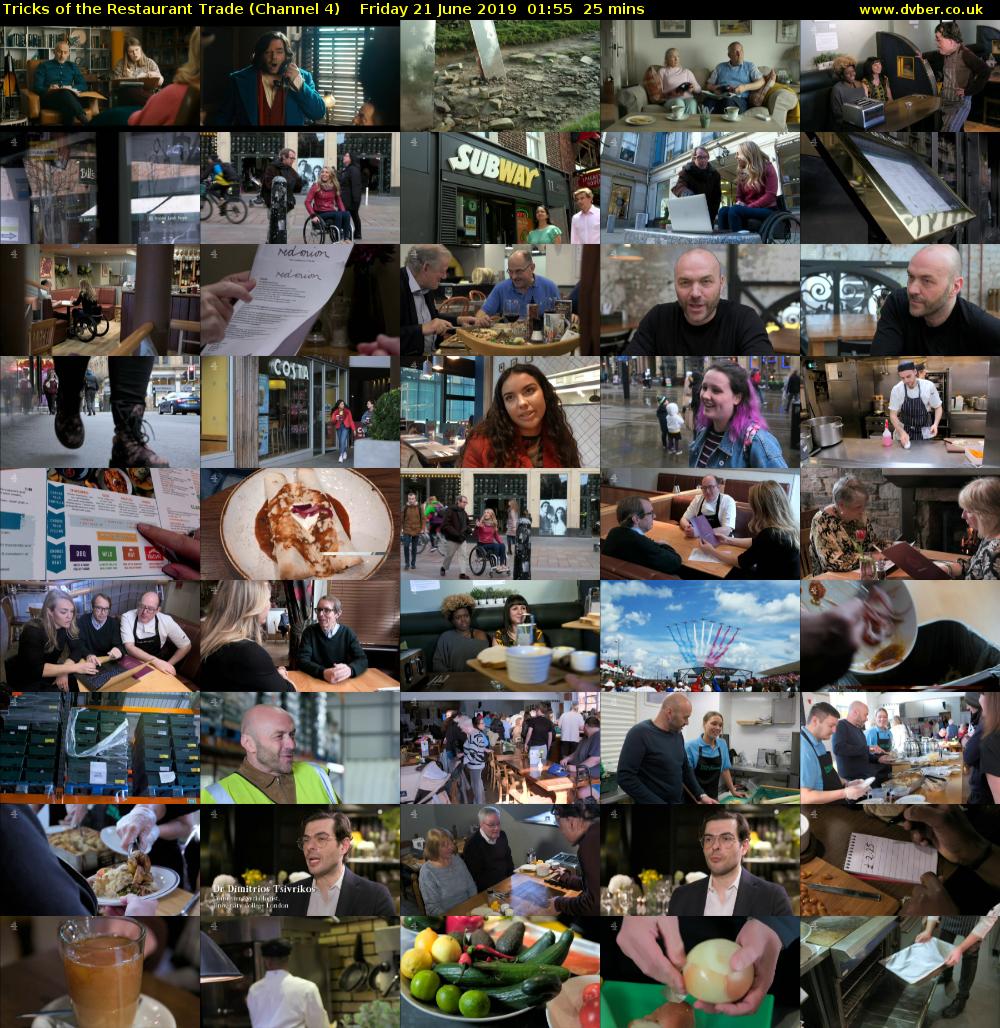 Tricks of the Restaurant Trade (Channel 4) Friday 21 June 2019 01:55 - 02:20