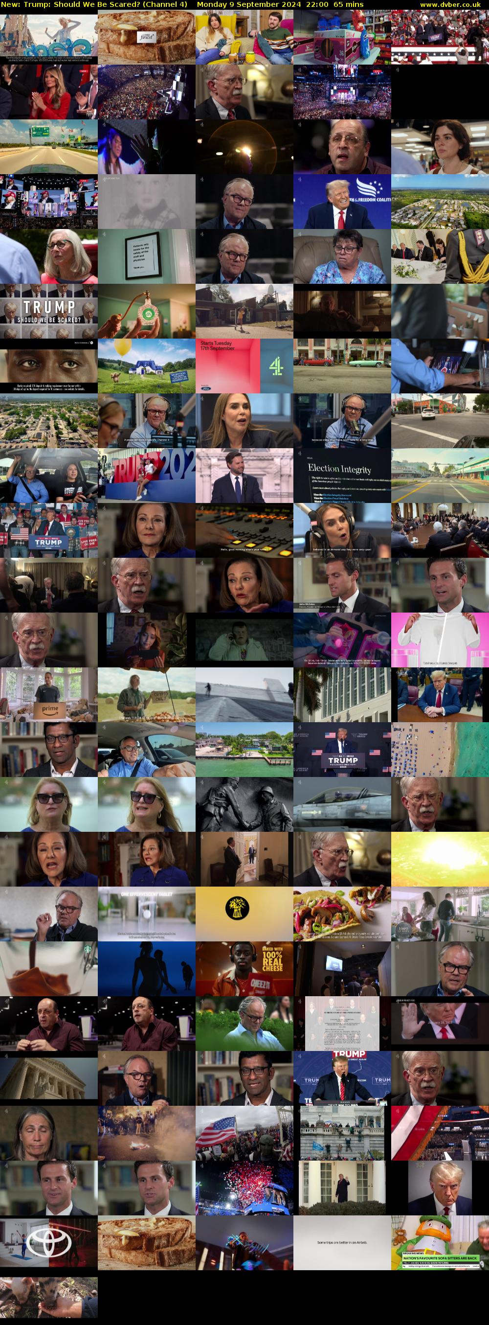 Trump: Should We Be Scared? (Channel 4) Monday 9 September 2024 22:00 - 23:05