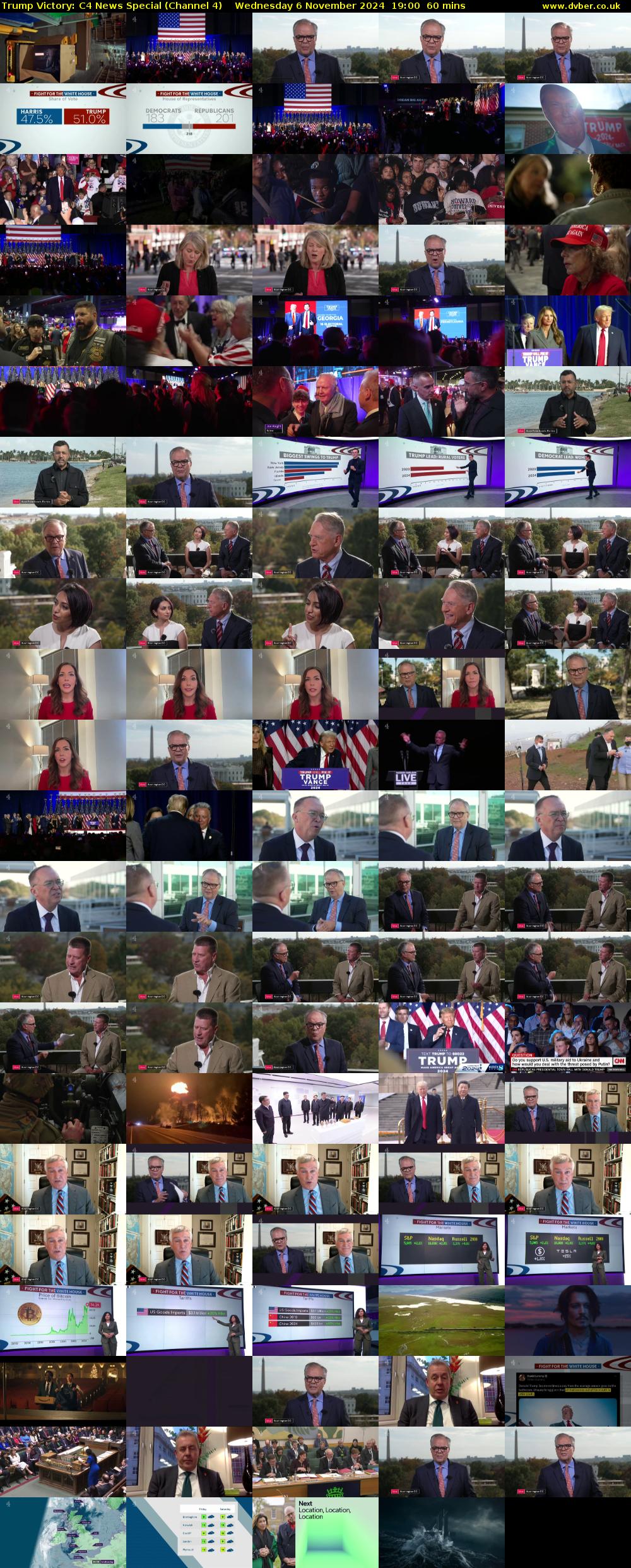 Trump Victory: C4 News Special (Channel 4) Wednesday 6 November 2024 19:00 - 20:00