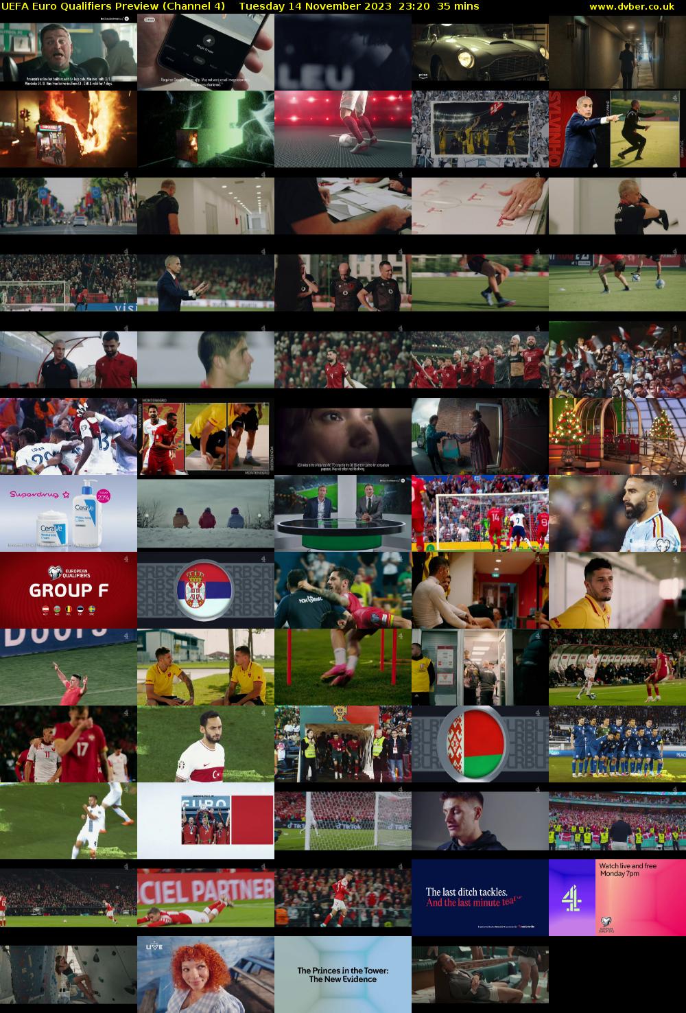 UEFA Euro Qualifiers Preview (Channel 4) Tuesday 14 November 2023 23:20 - 23:55